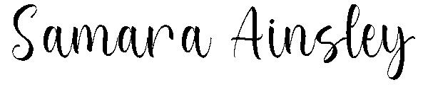 Samara Ainsley字体