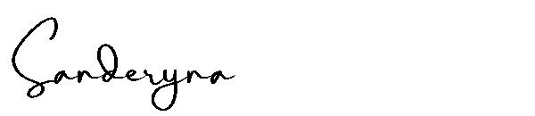 Sanderyna字体