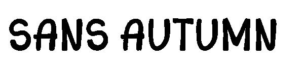 Sans Autumn字体