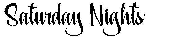 Saturday Nights字体