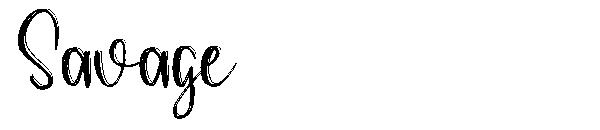 Savage字体