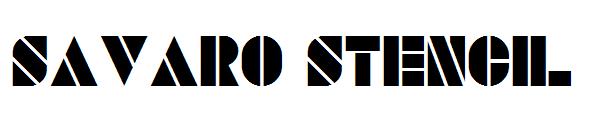 SAVARO STENCIL字体