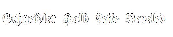 Schneidler Halb Fette Beveled字体