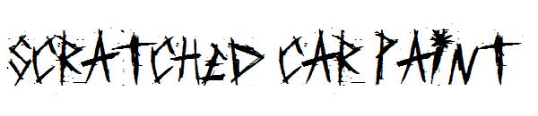Scratched car paint字体