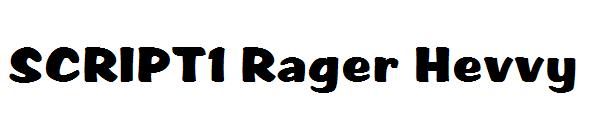 SCRIPT1 Rager Hevvy字体