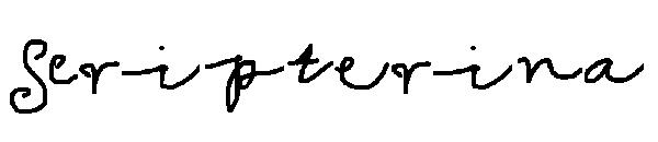 Scripterina字体