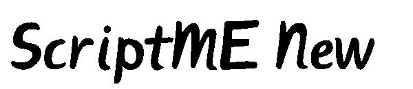 ScriptME New字体