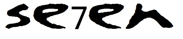 se7en字体