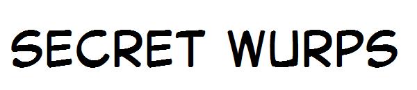 Secret Wurps字体