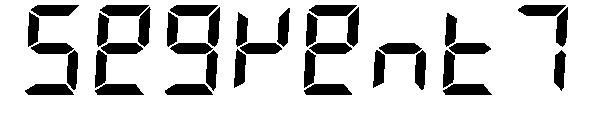 Segment7字体