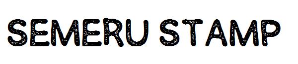 SEMERU Stamp字体