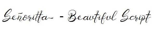 Senoritta - Beautiful Script字体