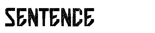 Sentence字体