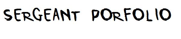 Sergeant Porfolio字体