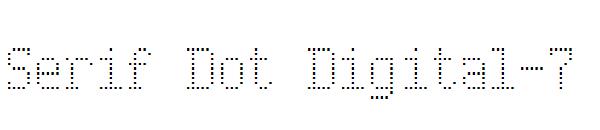 Serif Dot Digital-7字体