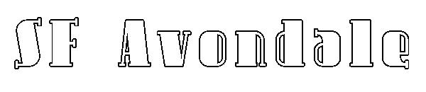 SF Avondale字体