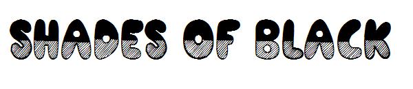 Shades of Black字体