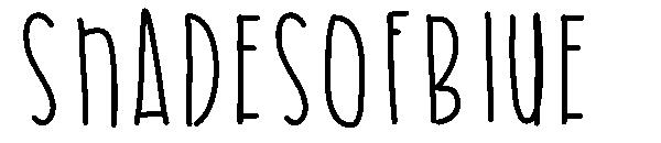 ShadesOfBlue字体