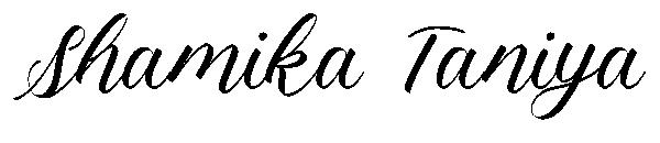 Shamika Taniya字体