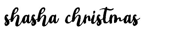 shasha christmas字体