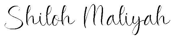 Shiloh Maliyah字体