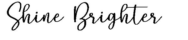 Shine Brighter字体