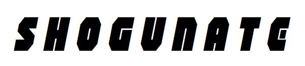 Shogunate字体