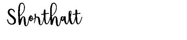 Shorthalt字体