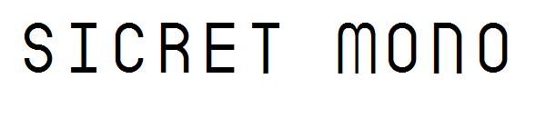 Sicret Mono字体