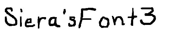 Siera'sFont3字体