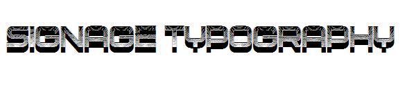 Signage Typography字体