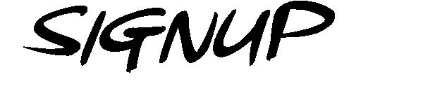 Signup字体