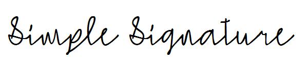 Simple Signature字体