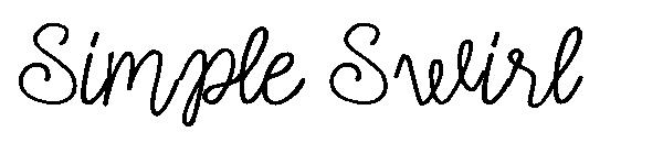 Simple Swirl字体