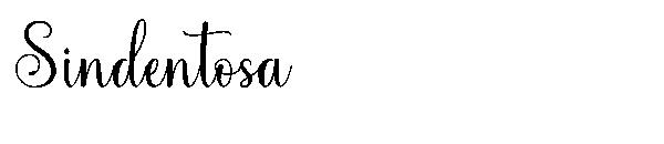 Sindentosa字体