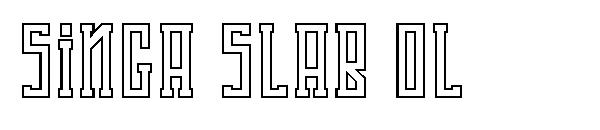 Singa Slab OL字体