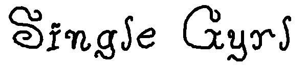 Single Gyrl字体