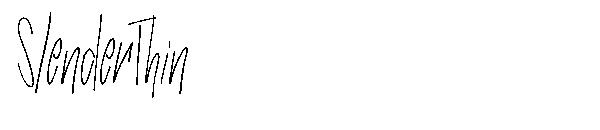 SlenderThin字体