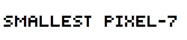 Smallest Pixel-7字体