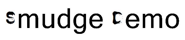 Smudge Demo字体
