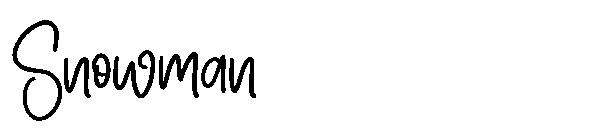 Snowman字体