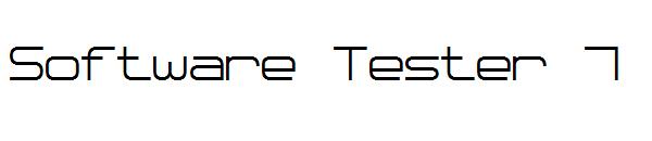 Software Tester 7字体