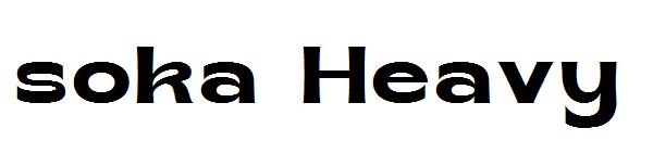 soka Heavy字体
