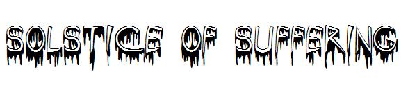 Solstice Of Suffering字体