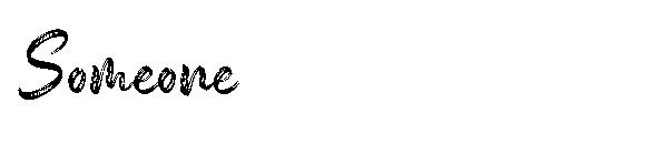 Someone字体