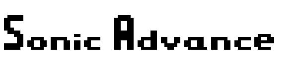 Sonic Advance字体