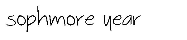Sophmore Year字体