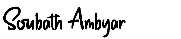 Soubath Ambyar字体