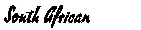 South African字体