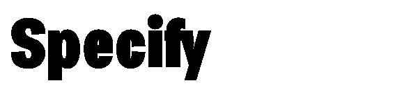 Specify字体